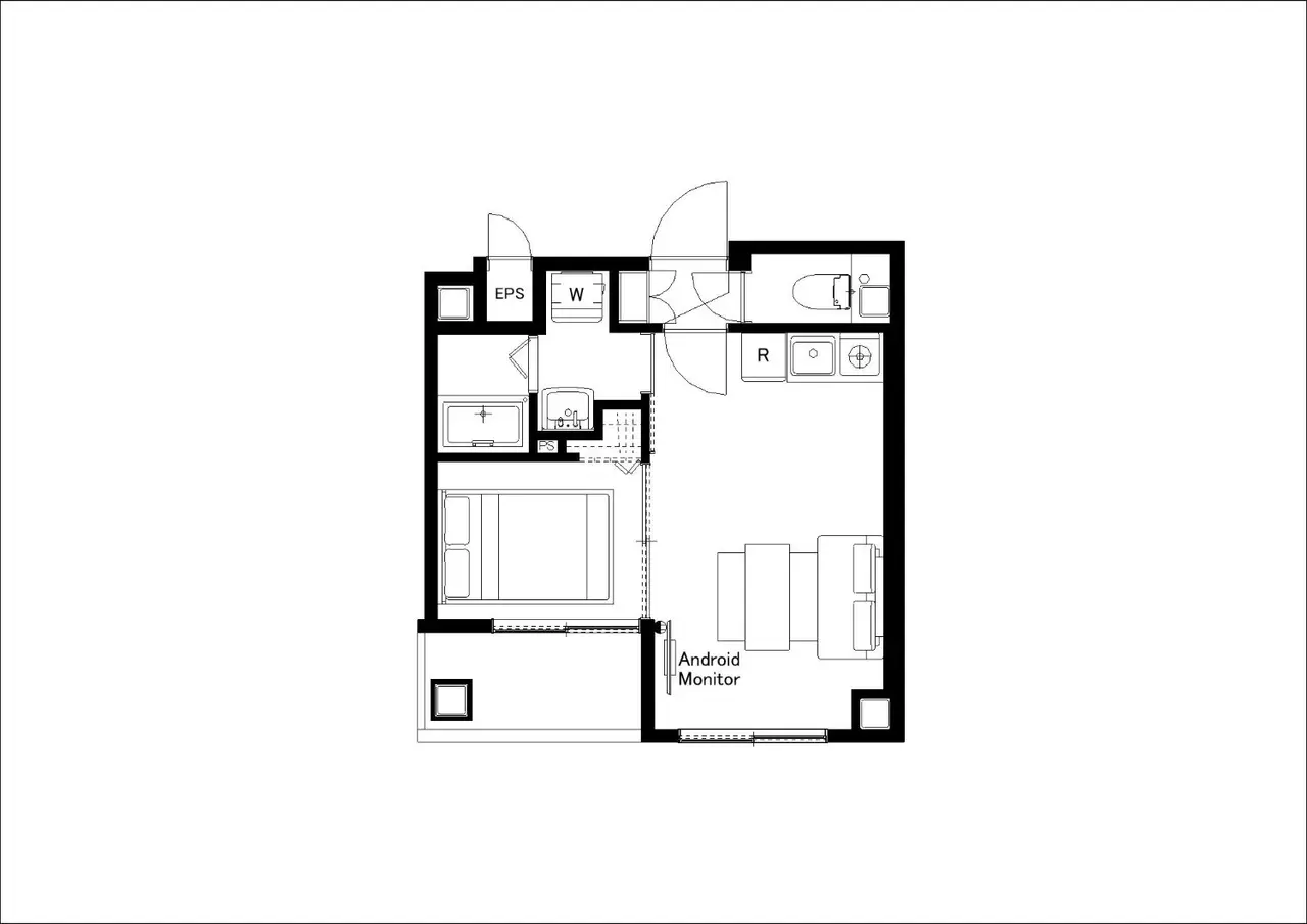 MAT HIKIFUNE　Deluxe 1LDKの間取り図